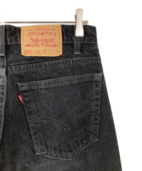 LEVI'S（リーバイス）LEVI'S (リーバイス) 505 ブラックデニムパンツ ブラック サイズ:W32 L32の古着・服飾アイテム