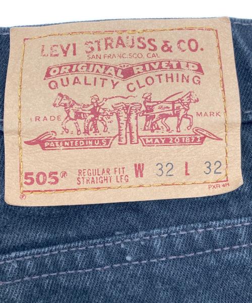 LEVI'S（リーバイス）LEVI'S (リーバイス) 505 ブラックデニムパンツ ブラック サイズ:W32 L32の古着・服飾アイテム