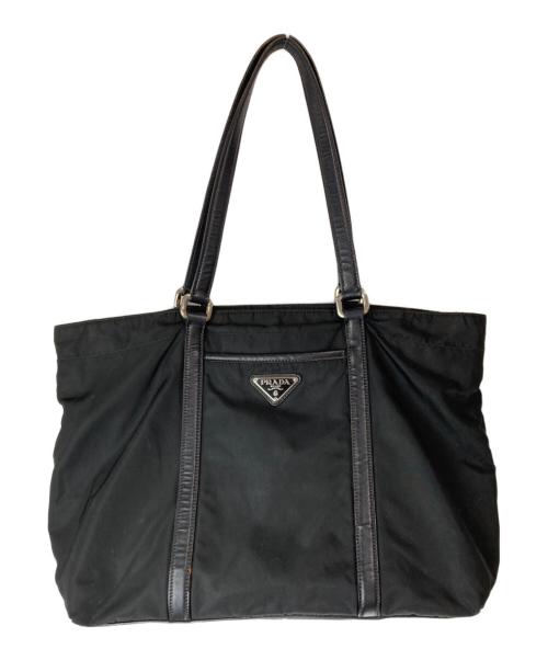 PRADA（プラダ）PRADA (プラダ) ナイロントートバッグ ブラックの古着・服飾アイテム