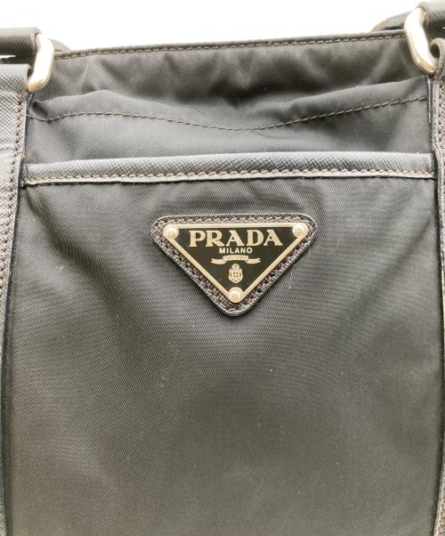 PRADA（プラダ）PRADA (プラダ) ナイロントートバッグ ブラックの古着・服飾アイテム