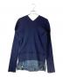sacai (サカイ) デニムドッキングジップカーディガン ネイビー サイズ:3：30000円