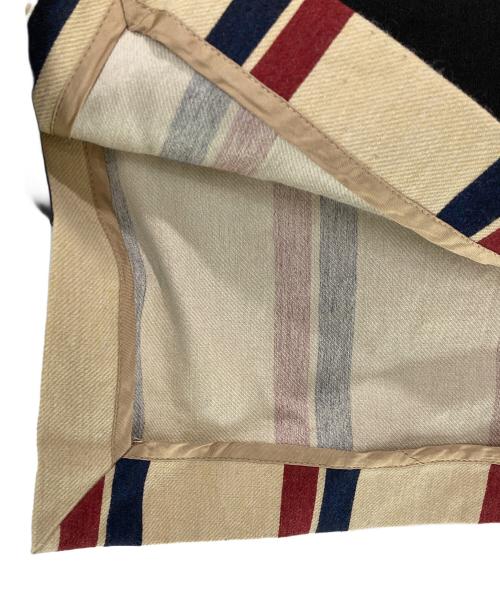 DRIES VAN NOTEN（ドリスヴァンノッテン）DRIES VAN NOTEN (ドリスヴァンノッテン) ストライプレイヤードVネックロングトップス ブラック サイズ:38の古着・服飾アイテム