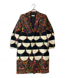 DRIES VAN NOTEN（ドリスヴァンノッテン）の古着「17AW総柄ベロアコート」｜マルチカラー
