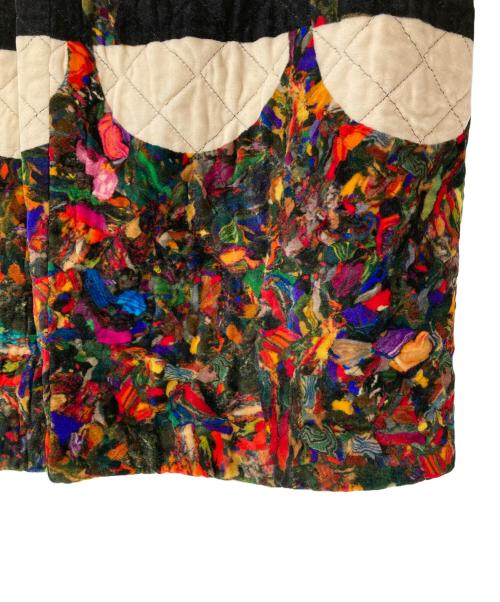 DRIES VAN NOTEN（ドリスヴァンノッテン）DRIES VAN NOTEN (ドリスヴァンノッテン) 17AW総柄ベロアコート マルチカラー サイズ:40の古着・服飾アイテム