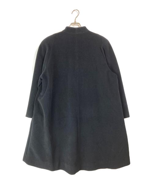 Burberry's（バーバリーズ）Burberry's (バーバリーズ) ノーカラアンゴラコート ネイビー サイズ:SIZE 13の古着・服飾アイテム