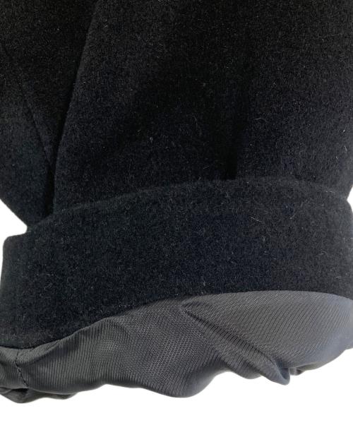 Burberry's（バーバリーズ）Burberry's (バーバリーズ) ノーカラアンゴラコート ネイビー サイズ:SIZE 13の古着・服飾アイテム