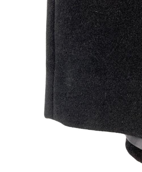 Burberry's（バーバリーズ）Burberry's (バーバリーズ) ノーカラアンゴラコート ネイビー サイズ:SIZE 13の古着・服飾アイテム