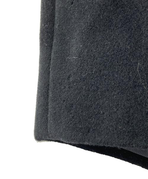 Burberry's（バーバリーズ）Burberry's (バーバリーズ) ノーカラアンゴラコート ネイビー サイズ:SIZE 13の古着・服飾アイテム