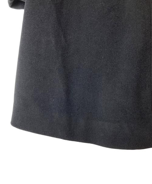 Burberry's（バーバリーズ）Burberry's (バーバリーズ) ノーカラアンゴラコート ネイビー サイズ:SIZE 13の古着・服飾アイテム
