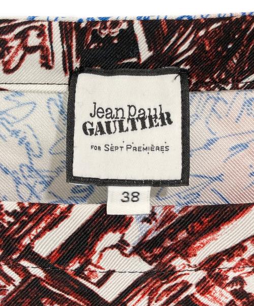 Jean Paul GAULTIER FOR SEPT PREMIERES（ジャンポールゴルチェ フォー セットプルミエ）Jean Paul GAULTIER FOR SEPT PREMIERES (ジャンポールゴルチェ フォー セットプルミエ) 転写プリントカットソー マルチカラー サイズ:38の古着・服飾アイテム