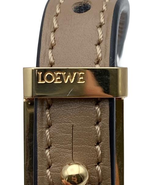LOEWE（ロエベ）LOEWE (ロエベ) バルセロナスモールショルダーバッグ ベージュの古着・服飾アイテム