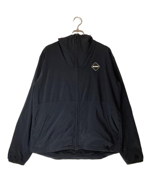F.C.R.B.（エフシーレアルブリストル）F.C.R.B. (エフシーレアルブリストル) LYCRA BIG LOGO ZIP UP BLOUSON ブラック サイズ:Lの古着・服飾アイテム
