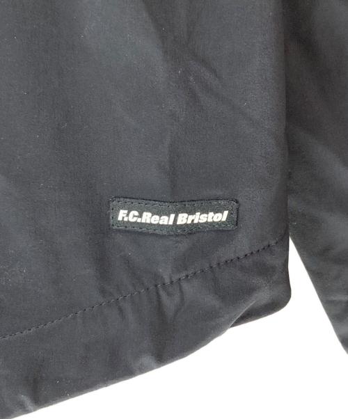 F.C.R.B.（エフシーレアルブリストル）F.C.R.B. (エフシーレアルブリストル) LYCRA BIG LOGO ZIP UP BLOUSON ブラック サイズ:Lの古着・服飾アイテム