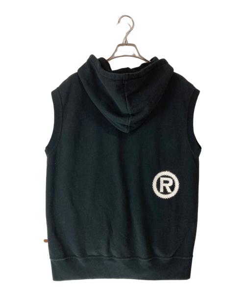 A BATHING APE（アベイシングエイプ）A BATHING APE (アベイシングエイプ) ラインストーン スリーブレスパーカー ブラック サイズ:Mの古着・服飾アイテム