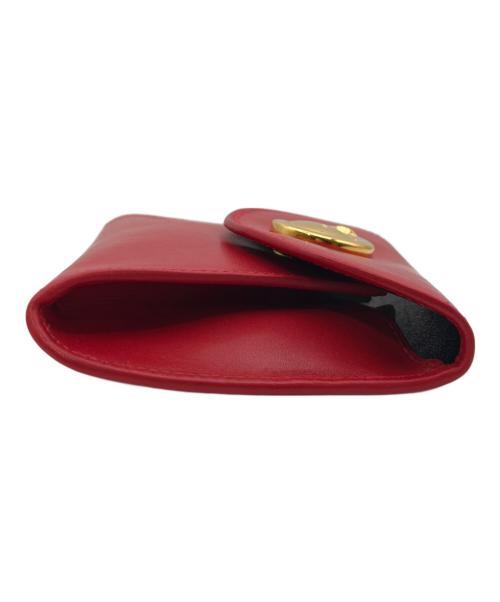 Cartier（カルティエ）Cartier (カルティエ) パンテールボタンレザーケース レッドの古着・服飾アイテム