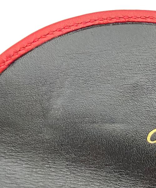 Cartier（カルティエ）Cartier (カルティエ) パンテールボタンレザーケース レッドの古着・服飾アイテム