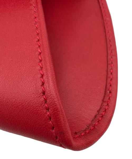 Cartier（カルティエ）Cartier (カルティエ) パンテールボタンレザーケース レッドの古着・服飾アイテム