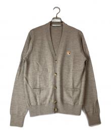 maison kitsune（メゾンキツネ）の古着「FOX HEAD PATCH CLASSIC CARDIGAN」｜ベージュ