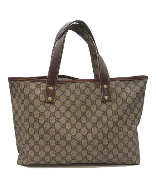 GUCCI（グッチ）GUCCI (グッチ) GGスプリームシェリーライントートバッグ ベージュの古着・服飾アイテム