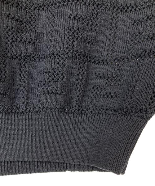 FENDI（フェンディ）FENDI (フェンディ) ズッカ柄クロップドニット ブラック サイズ:36の古着・服飾アイテム