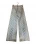 OFFWHITE (オフホワイト) ストライプワイドレッグジーンズ ブルー サイズ:27：18000円