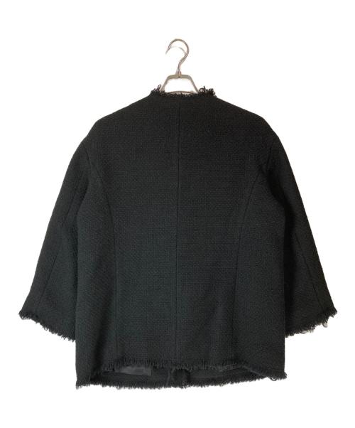 journal standard L'essage（ジャーナルスタンダード レサージュ）journal standard L'essage (ジャーナルスタンダード レサージュ) GIOLICAツイード BIGジャケット ブラック サイズ:Freeの古着・服飾アイテム
