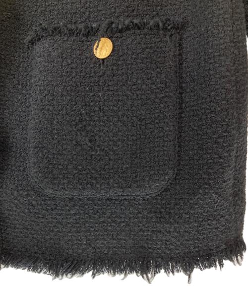 journal standard L'essage（ジャーナルスタンダード レサージュ）journal standard L'essage (ジャーナルスタンダード レサージュ) GIOLICAツイード BIGジャケット ブラック サイズ:Freeの古着・服飾アイテム