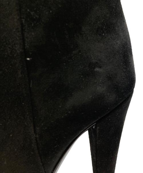 Saint Laurent Paris（サンローランパリ）Saint Laurent Paris (サンローランパリ) スウェードニーハイブーツ ブラック サイズ:36の古着・服飾アイテム