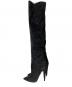 Saint Laurent Paris (サンローランパリ) スウェードニーハイブーツ ブラック サイズ:36：15000円