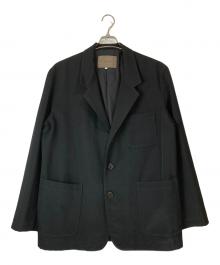 Y's for men（ワイズフォーメン）の古着「02AW ウールギャバ3Bジャケット」｜ブラック