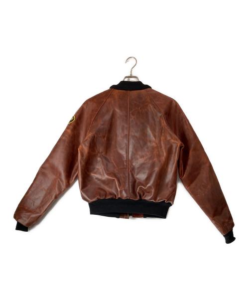 VANSON（バンソン）VANSON (バンソン) RPJ TEAM JACKET ブラウン サイズ:38の古着・服飾アイテム