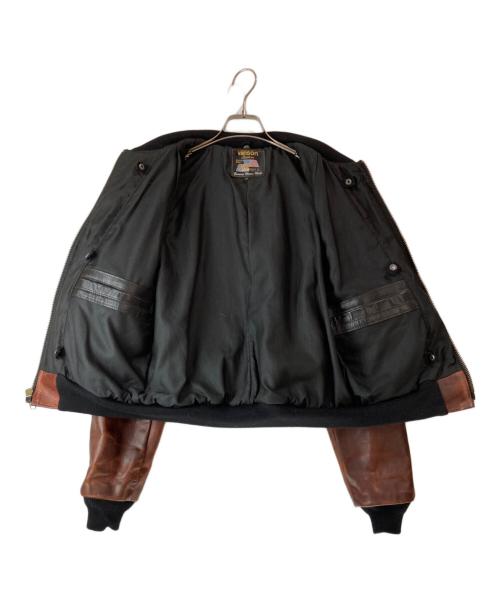 VANSON（バンソン）VANSON (バンソン) RPJ TEAM JACKET ブラウン サイズ:38の古着・服飾アイテム