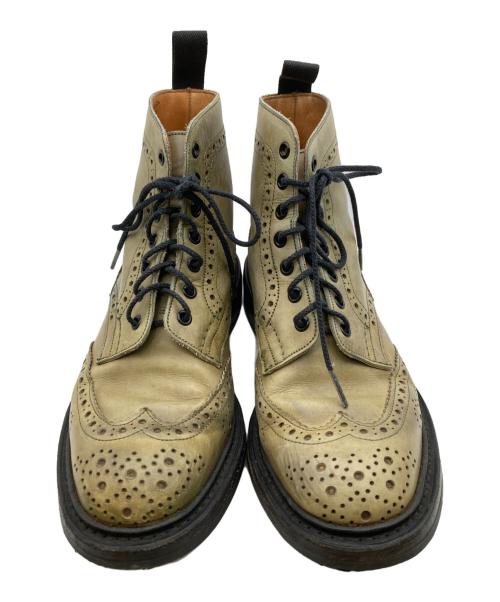 Tricker's（トリッカーズ）Tricker's (トリッカーズ) PAUL SMITH (ポールスミス) ウィングチップブーツ グリーン サイズ: 6 1/2-5の古着・服飾アイテム