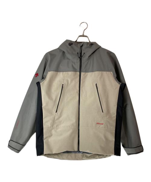 JJJJound（ジョウンド）JJJJound (ジョウンド) DESCENTE (デサント) HARD SHELL JACKET/ ハードシェルジャケット グレー×ベージュ サイズ:Ｌの古着・服飾アイテム