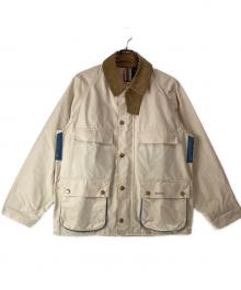 Barbour×PAUL SMITH（バブアー×ポールスミス）の古着「SUGARLUMP BEDALE CASUAL JACKET/シュガーランプビデイルカジュアルジャケット」｜ベージュ