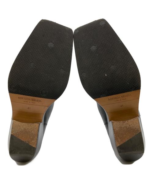 BOTTEGA VENETA（ボッテガベネタ）BOTTEGA VENETA (ボッテガベネタ) THE LEAN スクエアトゥサイドゴアブーツ ブラック サイズ:41の古着・服飾アイテム