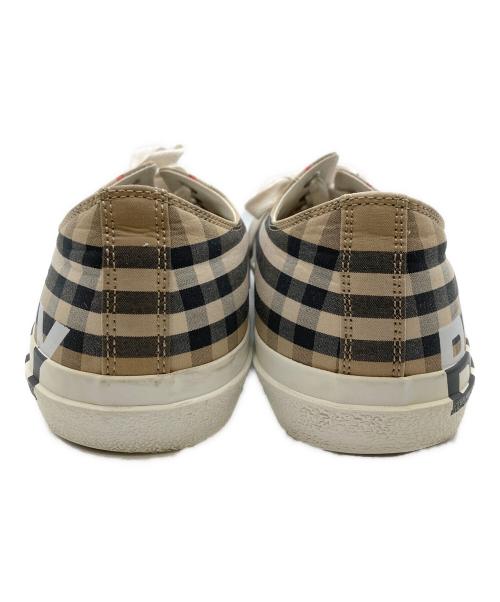 BURBERRY（バーバリー）BURBERRY (バーバリー) ロゴノヴァチェックスニーカー ベージュ サイズ:44の古着・服飾アイテム