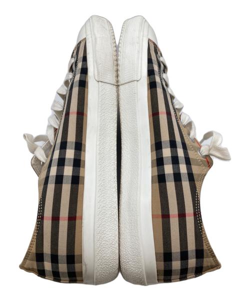 BURBERRY（バーバリー）BURBERRY (バーバリー) ロゴノヴァチェックスニーカー ベージュ サイズ:44の古着・服飾アイテム