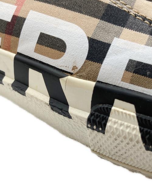 BURBERRY（バーバリー）BURBERRY (バーバリー) ロゴノヴァチェックスニーカー ベージュ サイズ:44の古着・服飾アイテム