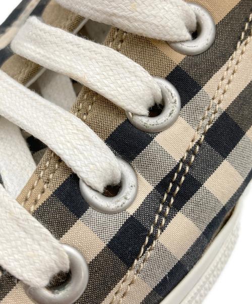 BURBERRY（バーバリー）BURBERRY (バーバリー) ロゴノヴァチェックスニーカー ベージュ サイズ:44の古着・服飾アイテム