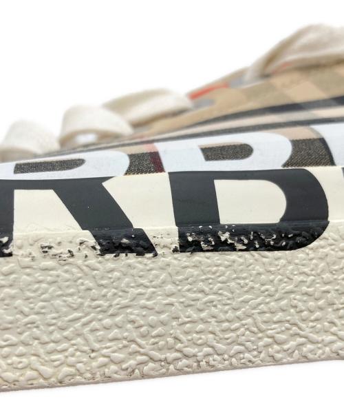 BURBERRY（バーバリー）BURBERRY (バーバリー) ロゴノヴァチェックスニーカー ベージュ サイズ:44の古着・服飾アイテム