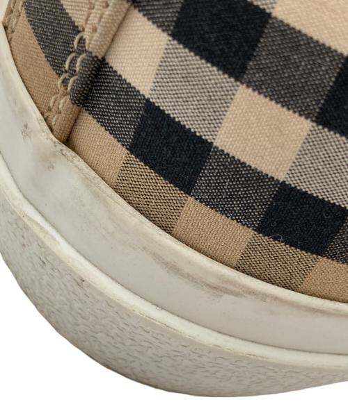 BURBERRY（バーバリー）BURBERRY (バーバリー) ロゴノヴァチェックスニーカー ベージュ サイズ:44の古着・服飾アイテム