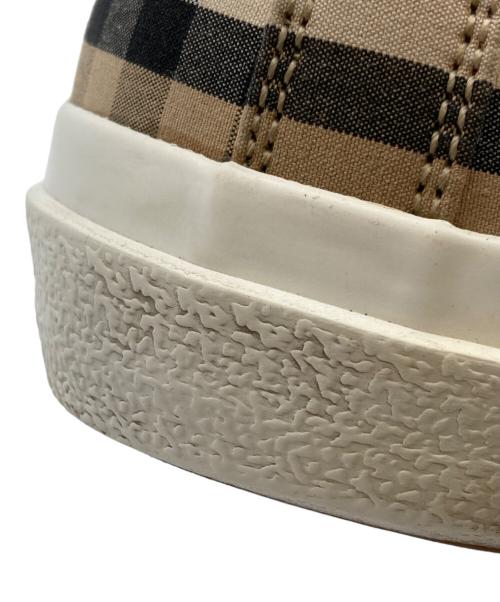 BURBERRY（バーバリー）BURBERRY (バーバリー) ロゴノヴァチェックスニーカー ベージュ サイズ:44の古着・服飾アイテム
