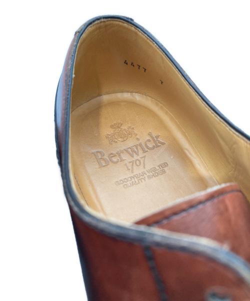 berwick（バーウィック）berwick (バーウィック) Uチップ スムース ブラウン サイズ:7の古着・服飾アイテム