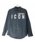 DSQUARED2（ディースクエアード）の古着「ICON ロゴプリントシャツ」｜ブラック
