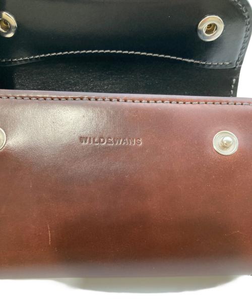 WILDSWANS（ワイルドスワンズ）WILDSWANS (ワイルドスワンズ) BYRNE/シェルコードバンレザーウォレット CSS-BYRNE/HC/#4×SD/BK ブラウンの古着・服飾アイテム