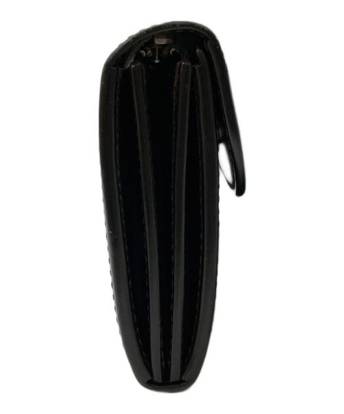 WILDSWANS（ワイルドスワンズ）WILDSWANS (ワイルドスワンズ) WAVE/カウレザーロングウォレット ブラックの古着・服飾アイテム