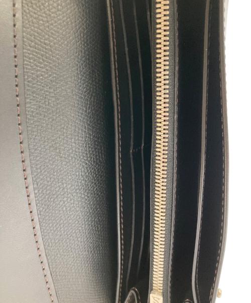 WILDSWANS（ワイルドスワンズ）WILDSWANS (ワイルドスワンズ) WAVE/カウレザーロングウォレット ブラックの古着・服飾アイテム