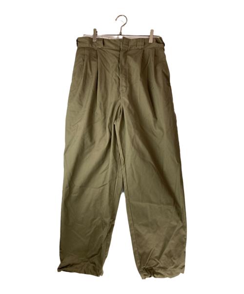 Dickies（ディッキーズ）Dickies (ディッキーズ) N.HOOLYWOOD (エヌ ハリウッド) 2TUCKS TROUSERS ベージュ サイズ:40の古着・服飾アイテム