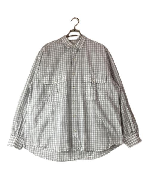Porter Classic（ポータークラシック）Porter Classic (ポータークラシック) ロールアップシャツ グレー サイズ:Lの古着・服飾アイテム